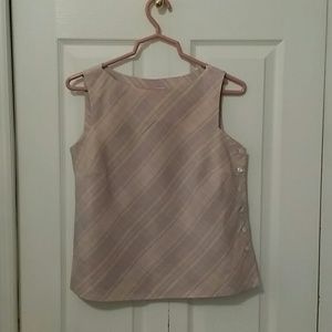 Talbots Silk/Linen Sleeveless Blouse
